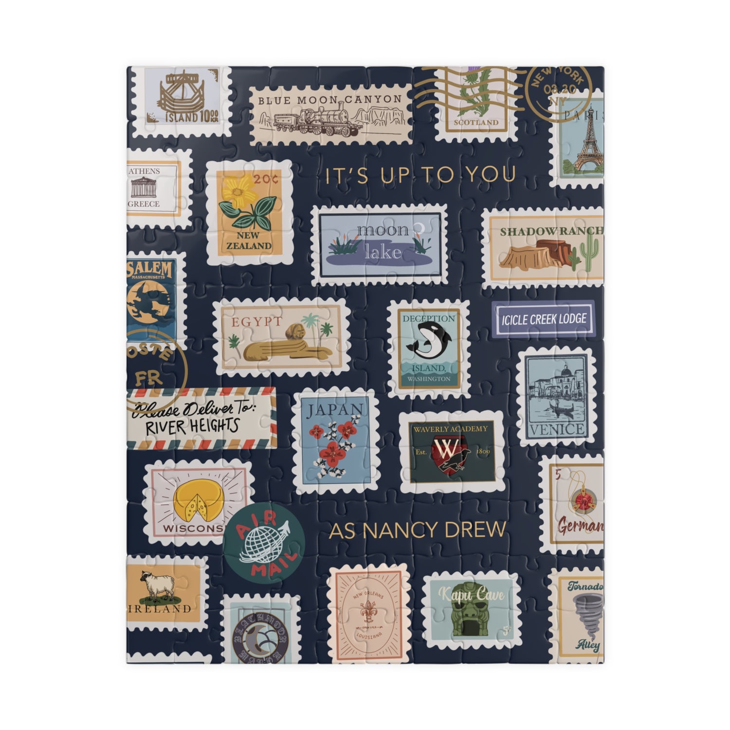 Nancy Drew Travel Stamps Puzzle (110, 252, 520-piece)