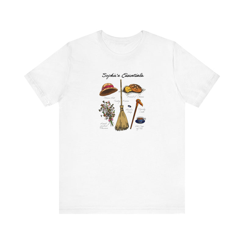 Sophie’s Essentials Tshirt | Unisex Short-sleeved Tshirt | Ghibli Inspired