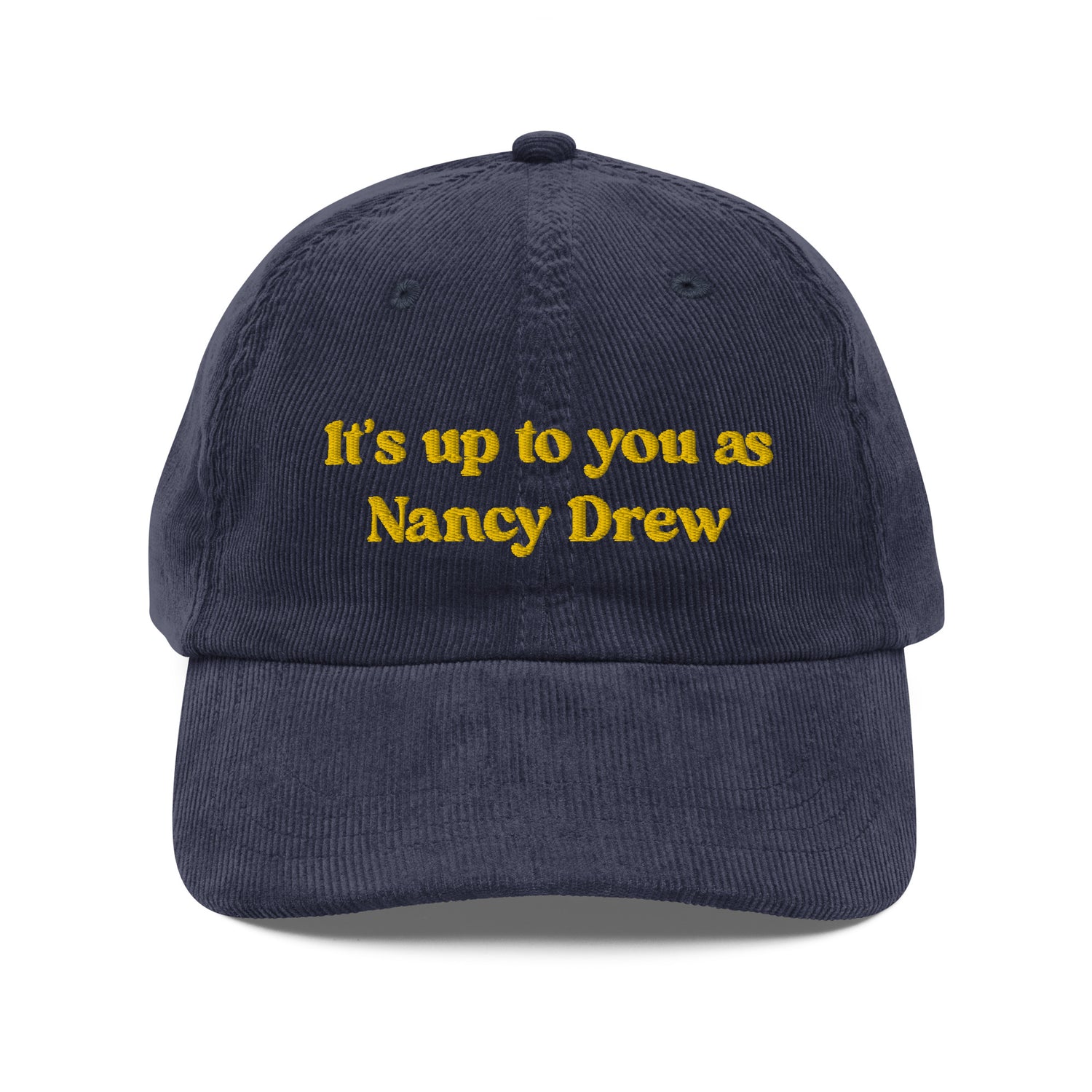 Its Up to You as Nancy Drew Vintage corduroy cap | Nancy Drew