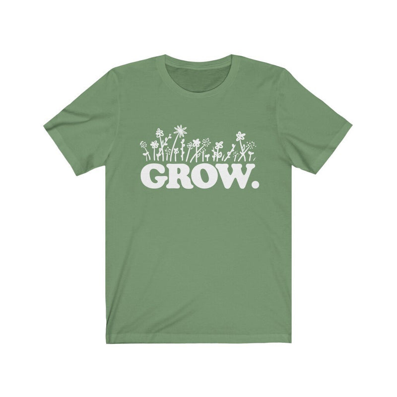 Grow | Unisex Short-sleeved Tshirt | Self Care