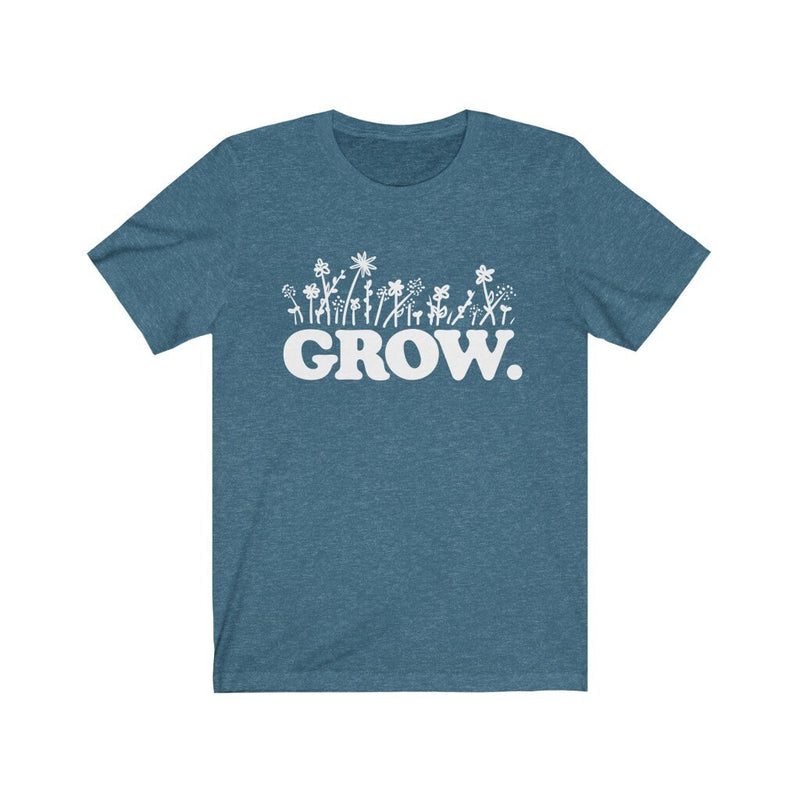 Grow | Unisex Short-sleeved Tshirt | Self Care