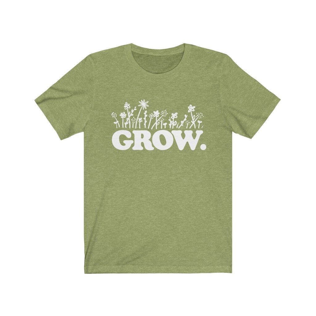 Grow | Unisex Short-sleeved Tshirt | Self Care