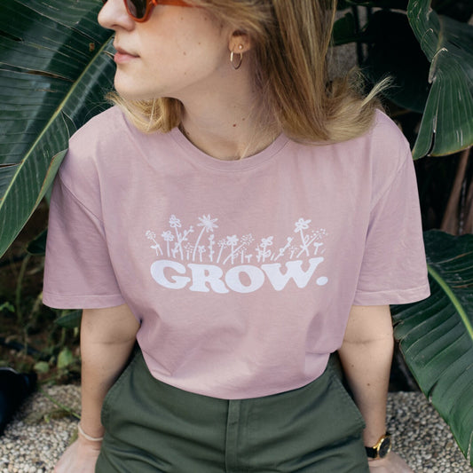 Grow | Unisex Short-sleeved Tshirt | Self Care