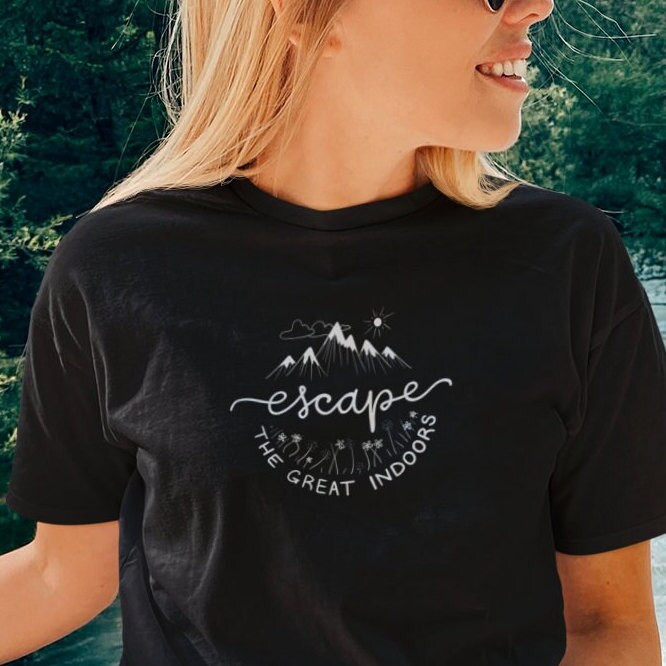 Escape The Great Indoors | Unisex Short-sleeved Tshirt