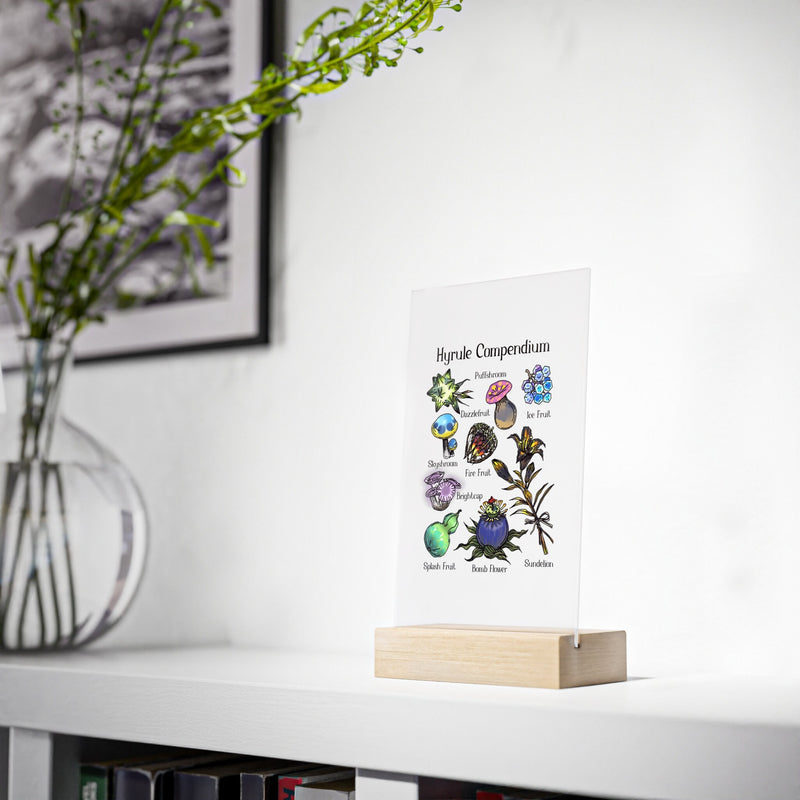 Hyrule Flora Vol 2 | Acrylic Sign with Wooden Stand | Posters and Prints