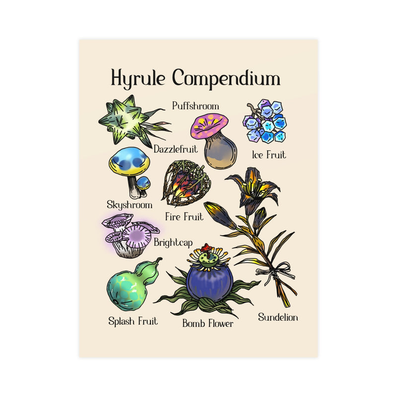 Hyrule Flora | Matte Poster | Posters and Prints