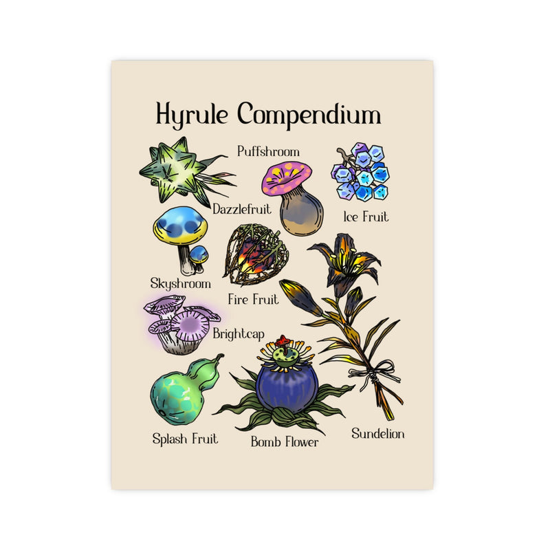 Hyrule Flora | Matte Poster | Posters and Prints