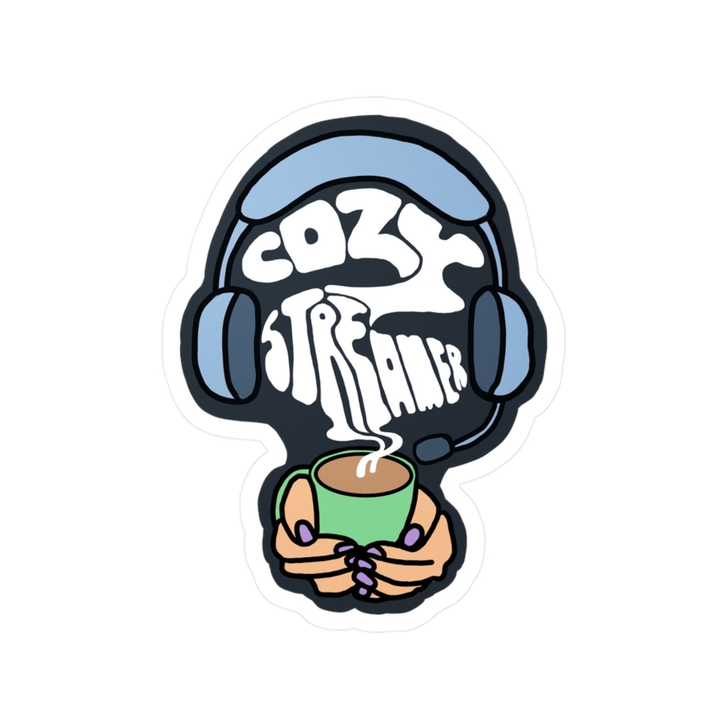 Cozy Streamer Vinyl Sticker