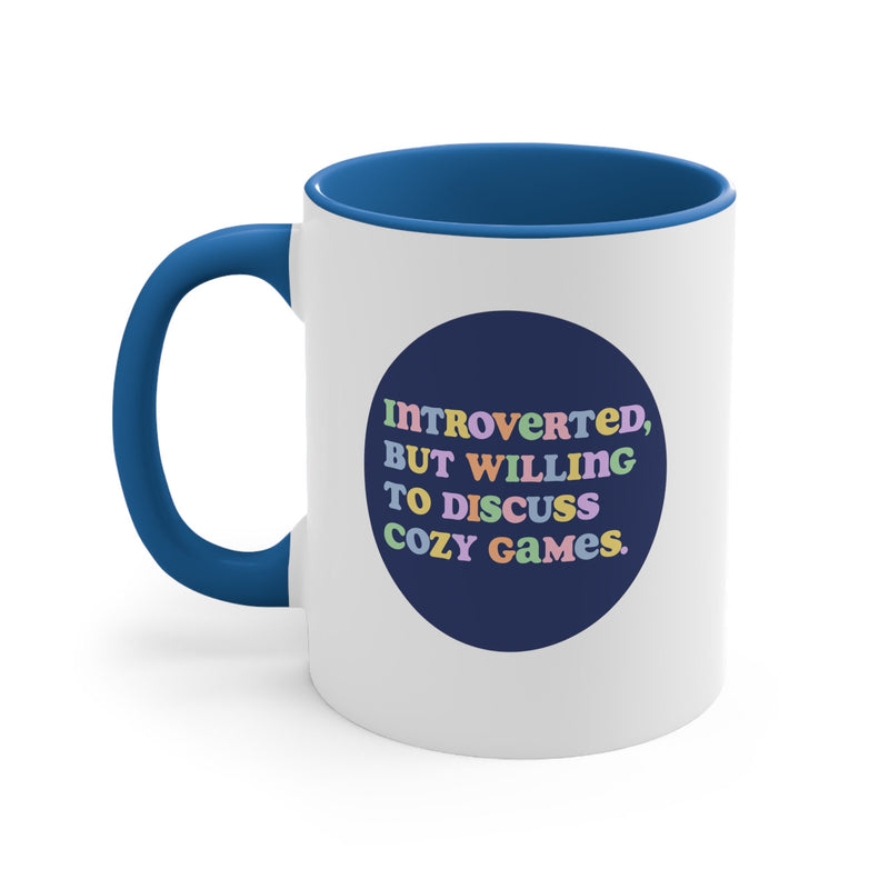 Introverted but Willing to Discuss Cozy Games | Mug | Bottles, Cups and Mugs