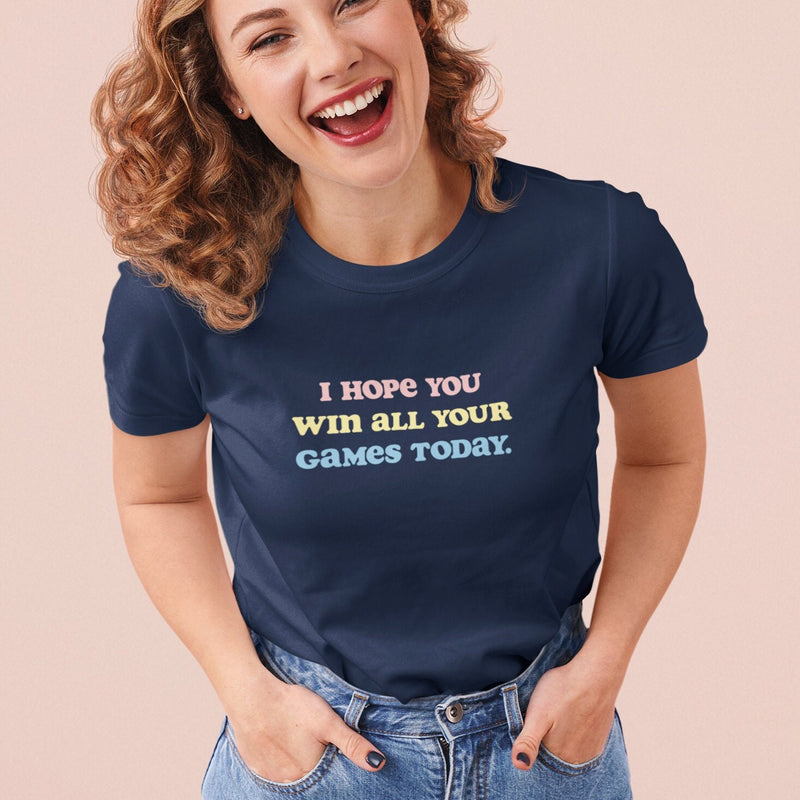 I Hope You Win... | Unisex Short-sleeved Tshirt | Cozy Gamer