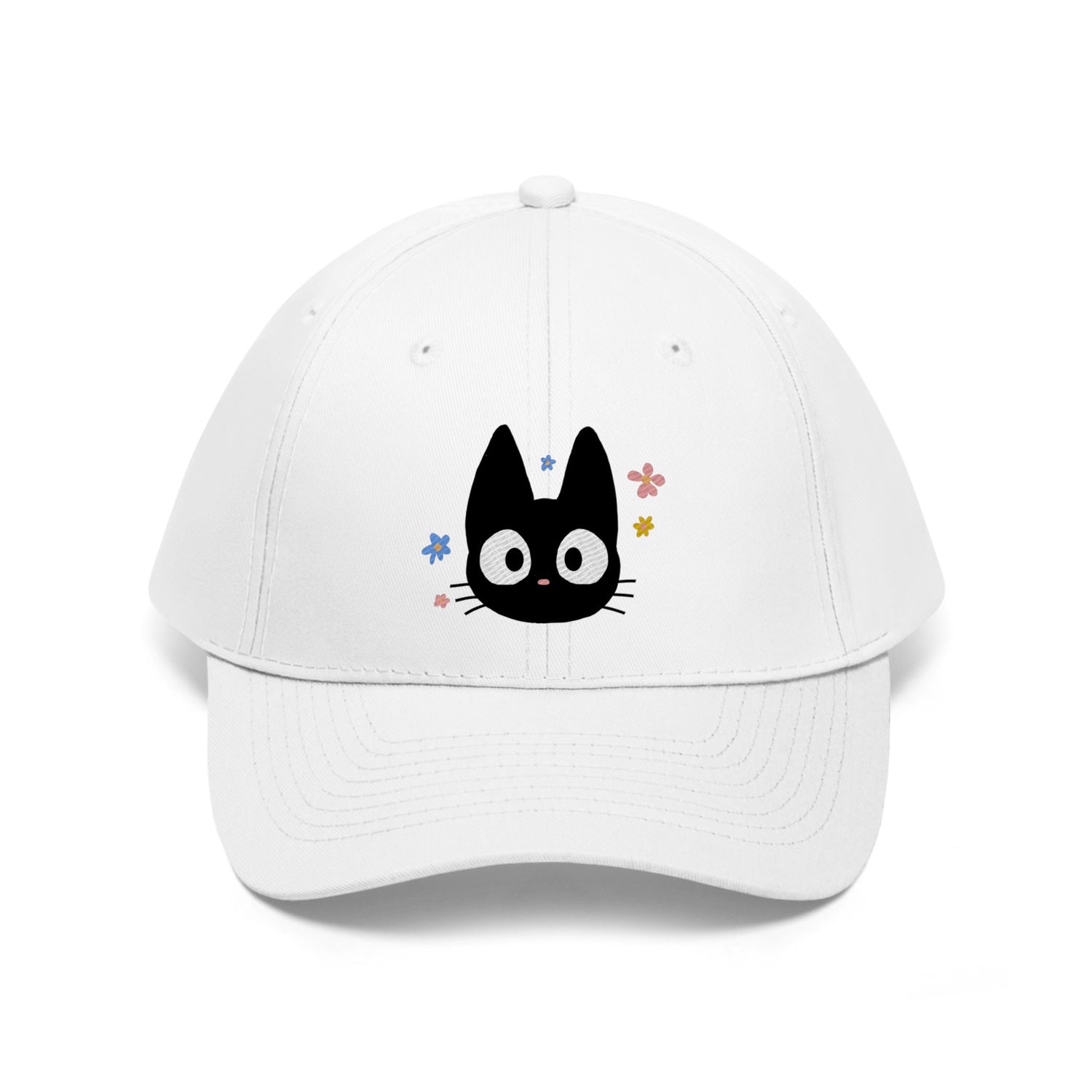 Black Cat Embroidered Hat 